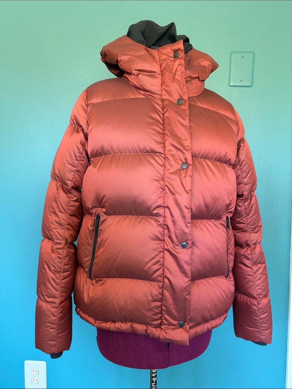 Lululemon Insulated Puffer Jacket with Hood - Rich Copper Sz 4